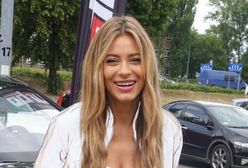 Marcelina Zawadzka w łóżku w samej bieliźnie