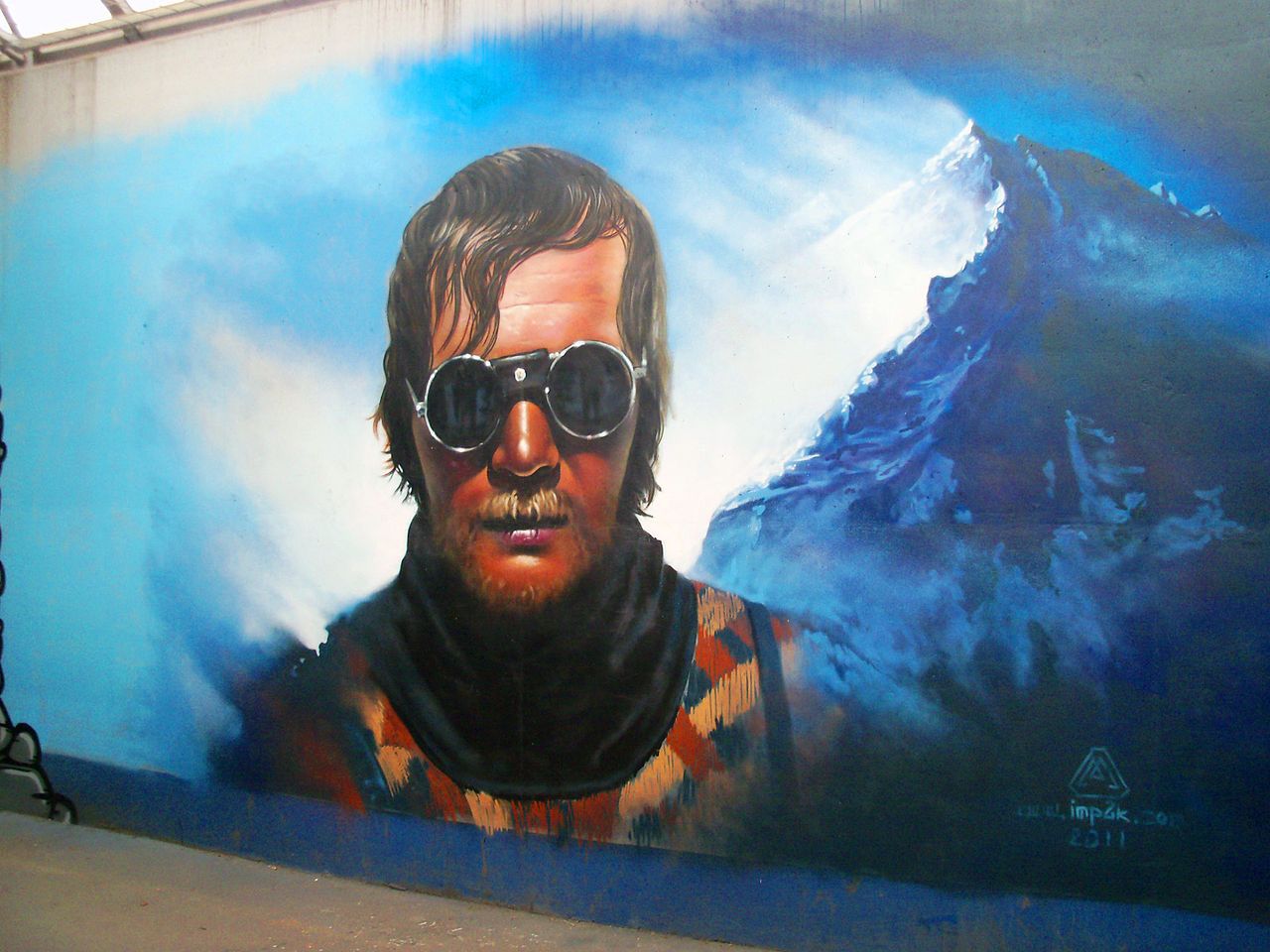 Jerzy Kukuczka upamiętniony na graffiti w Katowicach