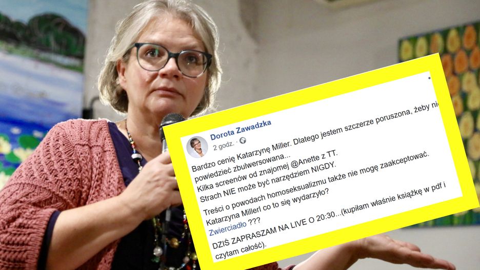 Dorota Zawadzka nie kryje oburzenia bulwersującymi fragmentami nowej książki Katarzyny Miller i Suzan Giżyńskiej