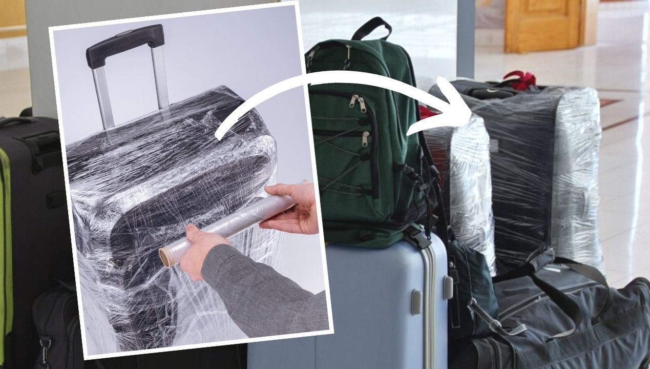 Buy plastic wrap for luggage online