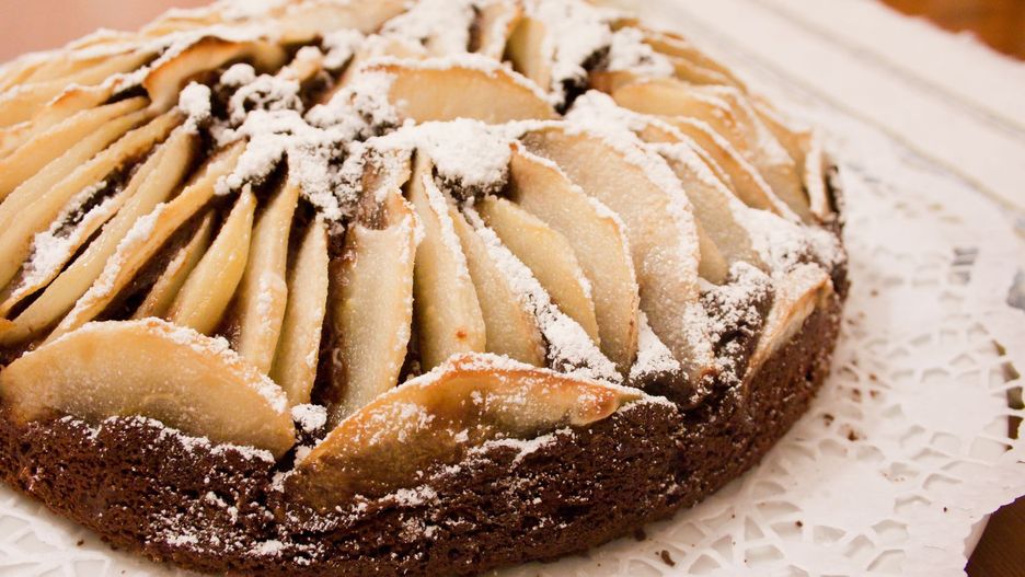 Ciasto czekoladowe z gruszkami. Zniknie do ostatniego okruszka