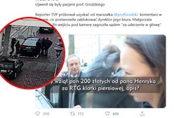 "Tomasz Grodzki unika pytań o korupcję". "Wiadomości" TVP o incydencie sprzed Senatu