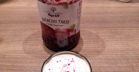 Uwaga na buraczki tarte. "Możliwa obecność szkła w produkcie"
