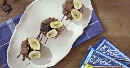 Wielkanocne babeczki czekoladowo-bananowe
