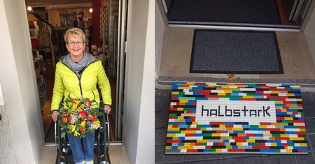 Produkuje podjazdy dla wózków z klocków Lego