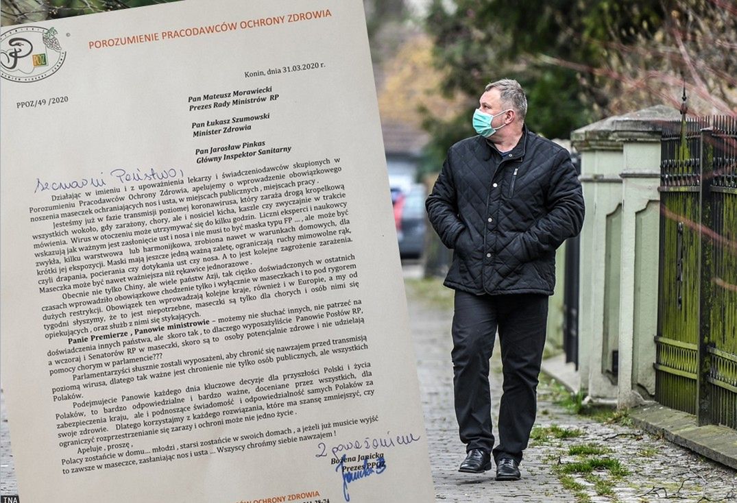 Koronawius w Polsce. Lekarze chcą powszechnego obowiązku noszenia maseczek