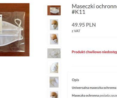 Poczta wprowadza do oferty maseczki. 9,99 za sztukę