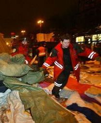 Namiotowe miasteczko ostatecznie znikło z Chreszczatyku