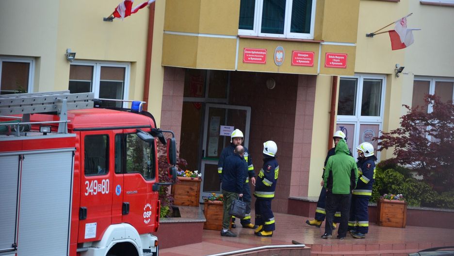 Alarm bombowy w Liceum Ogólnokształcącym w Rymanowie