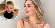 Małgorzata Socha pokazała córki w drodze do szkoły. Zosia i Basia to urocze blondynki, tak samo stylowe jak ich mama