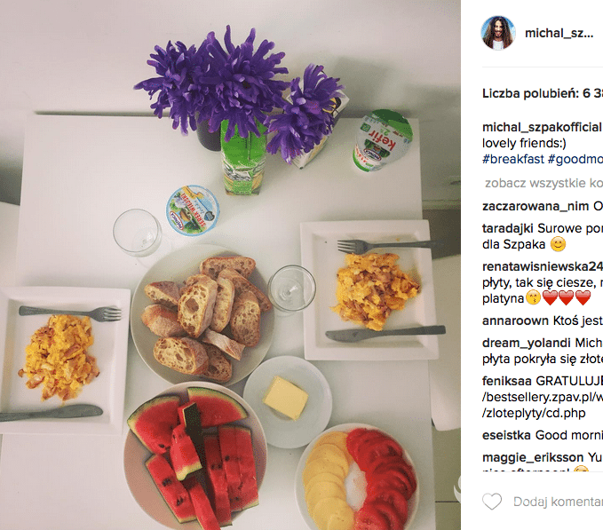 Zdjęcie z mieszkania Michała Szpaka
