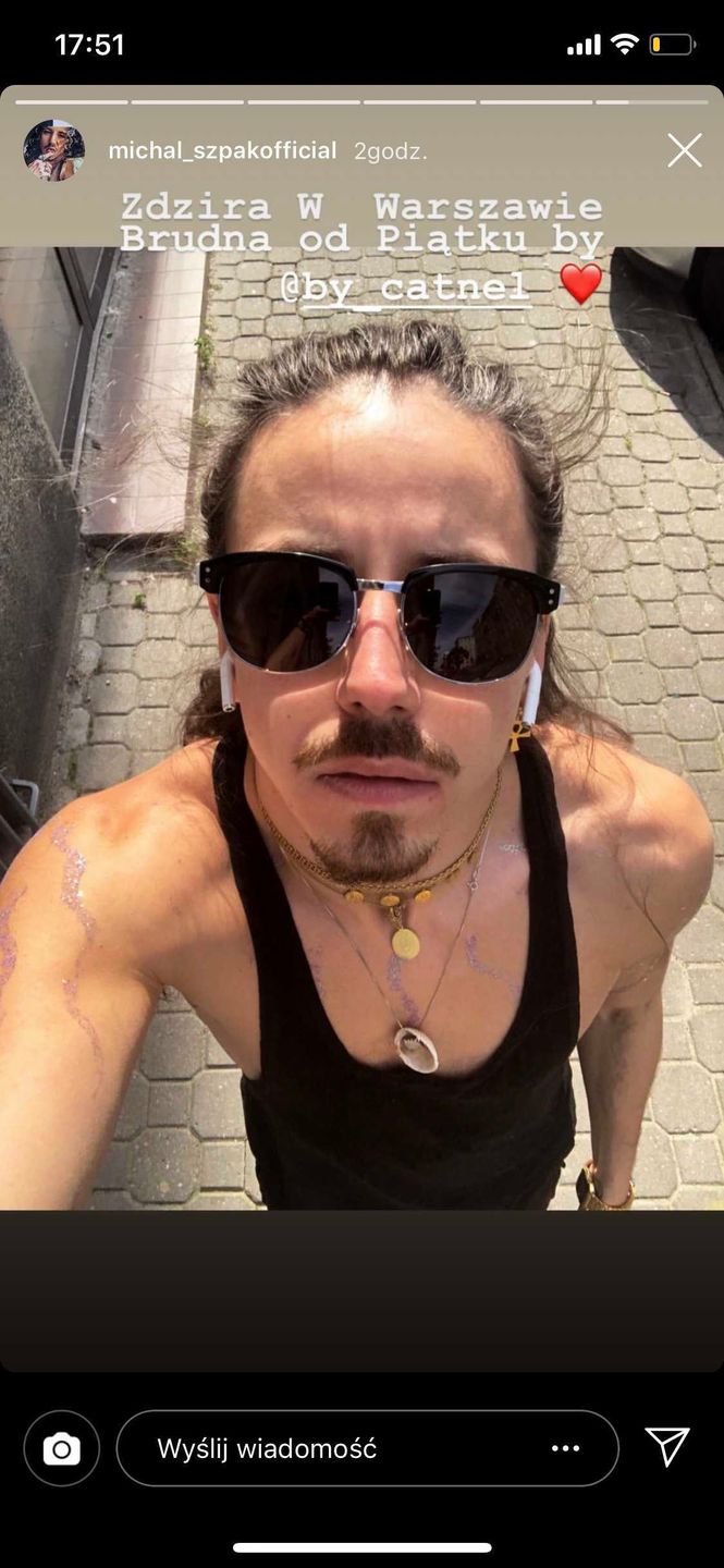Michał Szpak nie mył się od piątku