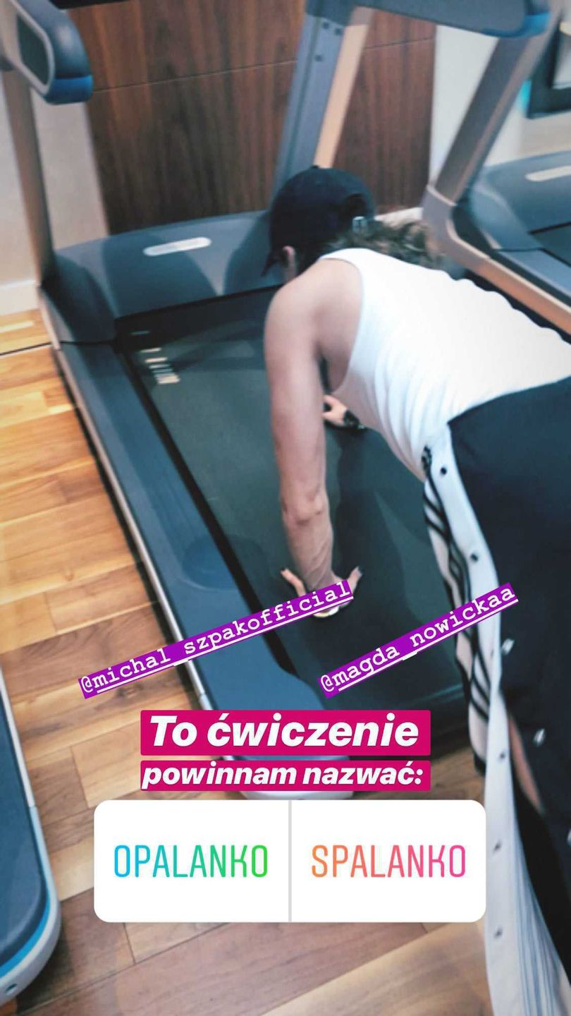 Michał Szpak ćwiczy na siłowni