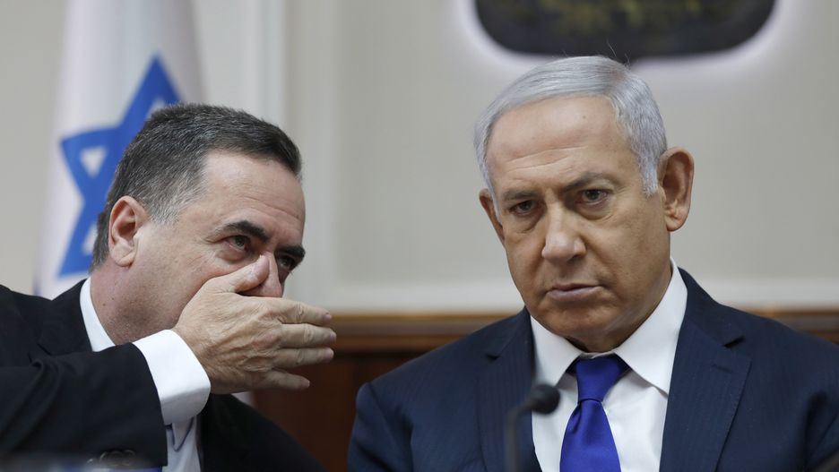 Minister Israel Katz i premier Izraela Benjamin Netanjahu. To ich wypowiedzi o antysemityzmie Polaków wywołały polsko-izraelski  konflikt dyplomatyczny.
