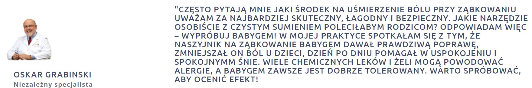 To opinia niejakiego Oskara Grabińskiego. W rejestrze lekarzy Naczelnej Izby Lekarskiej nie znaleźliśmy nikogo o tym takim nazwisku. 