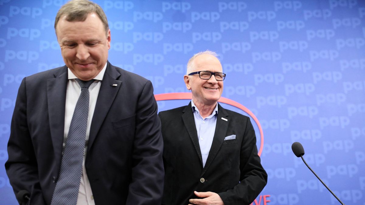 Prezes TVP Jacek Kurski i szef RMN Krzysztof Czabański.