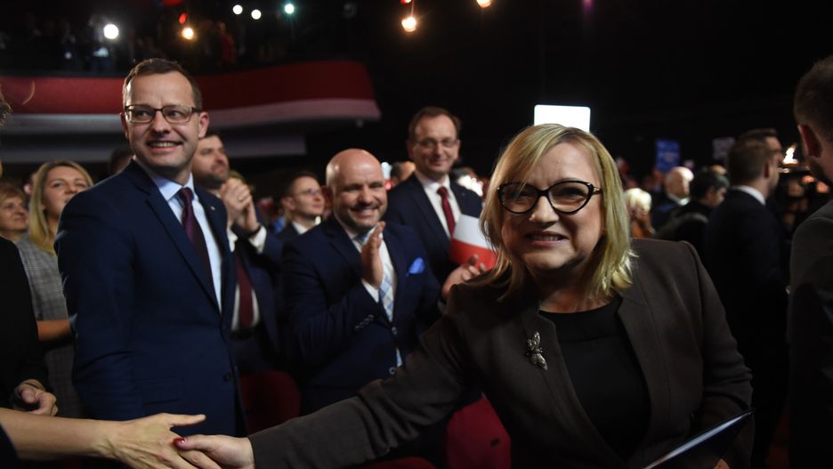 Warszawa. Beata Kempa podczas konwencji Solidarnej Polski, 8 lutego br.