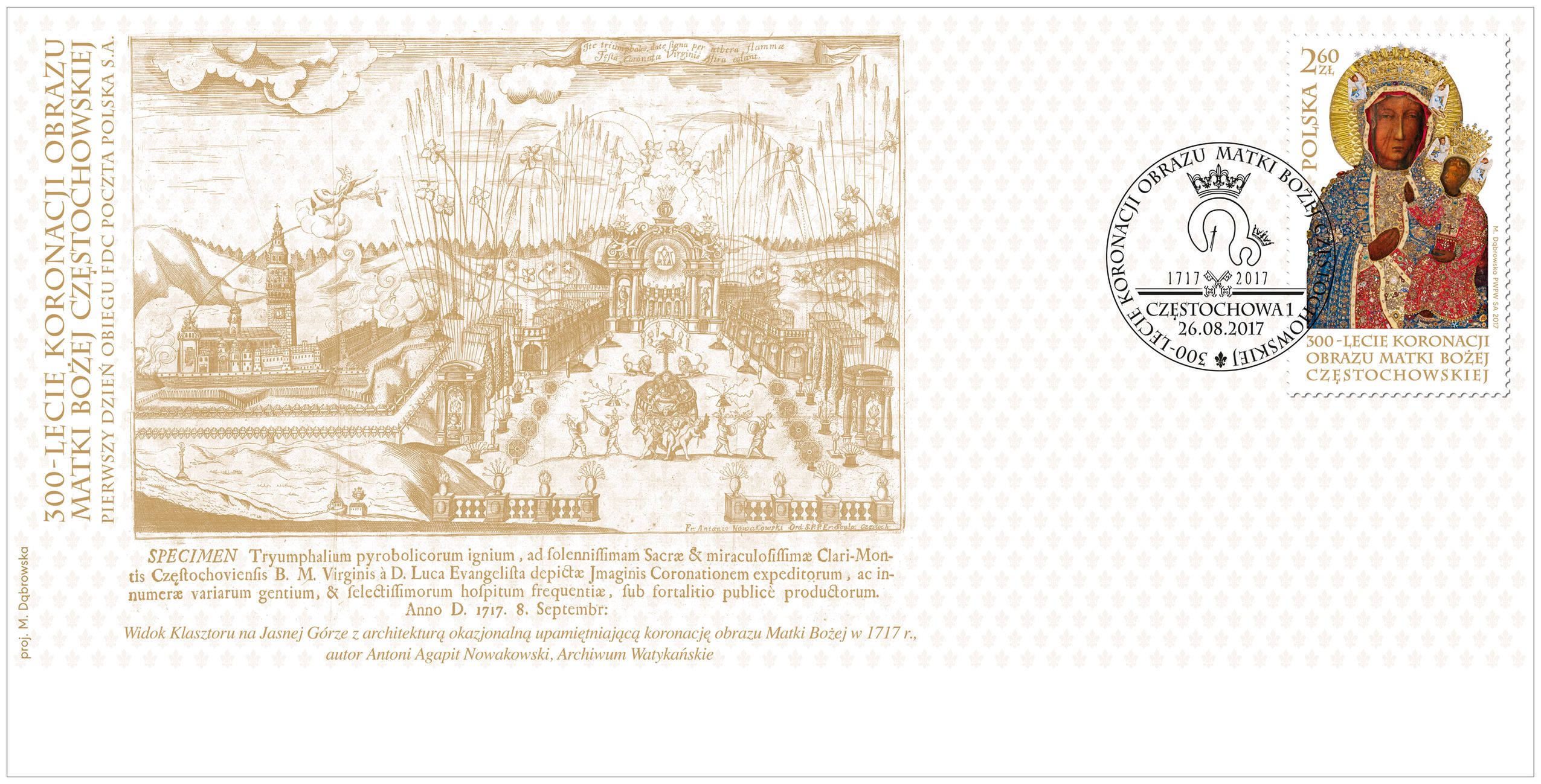 Jubileuszowy znaczek pocztowy. 