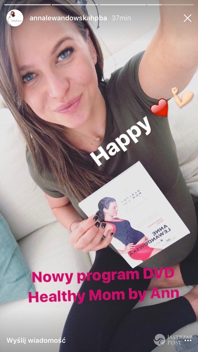 Anna Lewandowska tuż przed porodem na instagramie