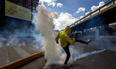 Wielka demonstracja w Caracas. Starcia z policją