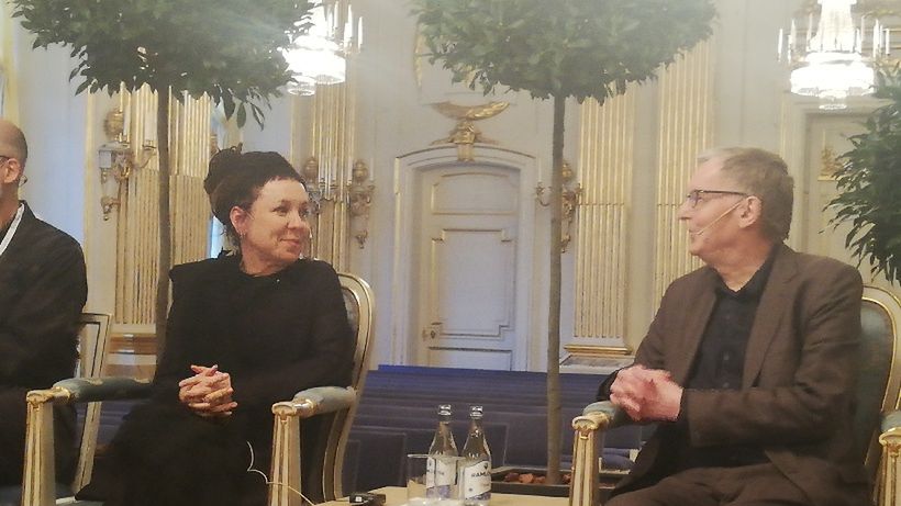 Olga Tokarczuk - konferencja z udziałem dziennikarzy