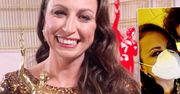 Justyna Kowalczyk z mężem na chwilę przed Galą Mistrzów Sportu. Ujęcie z góry budzi niegrzeczne skojarzenia