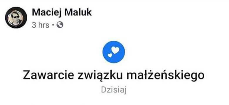 Maciej Maleńczuk - status na Facebooku