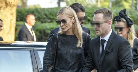 Agnieszka Woźniak-Starak na pogrzebie ukochanego męża