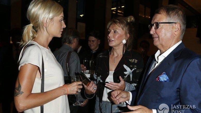 Agnieszka Szulim z teściami na imprezie