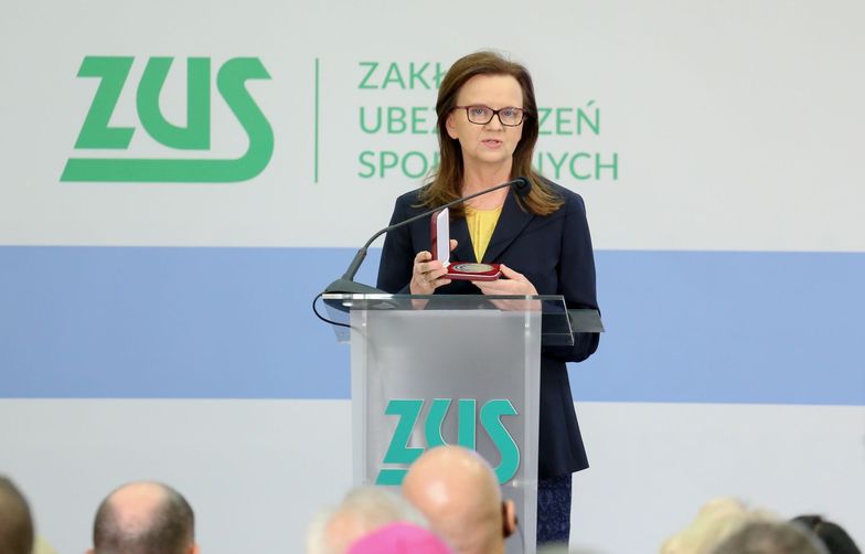 Gertruda Uścińska, prezes ZUS, udostępniła dziennikarzom prognozy Zakładu.