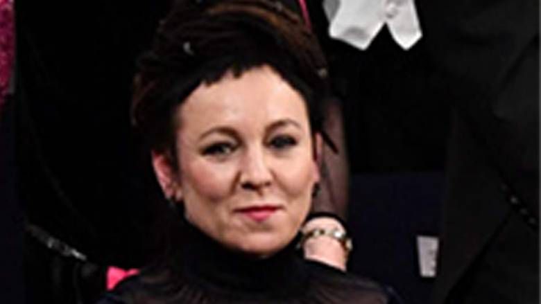 Olga Tokarczuk na ceremonii wręczenia Literackiej Nagrody Nobla za 2018 rok