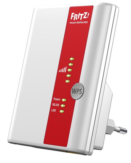 FRITZ!WLAN Repeater 300E z siecią WLAN N i Gigabitowym  portem Ethernet