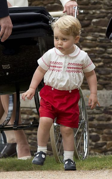 Książę Jerzy na chrzcinach księżnej Charlotte, fot. ONS