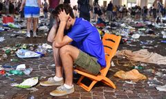 Jego zdjęcie przykuło uwagę mediów. Ale to nie on przestraszył tłum kibiców