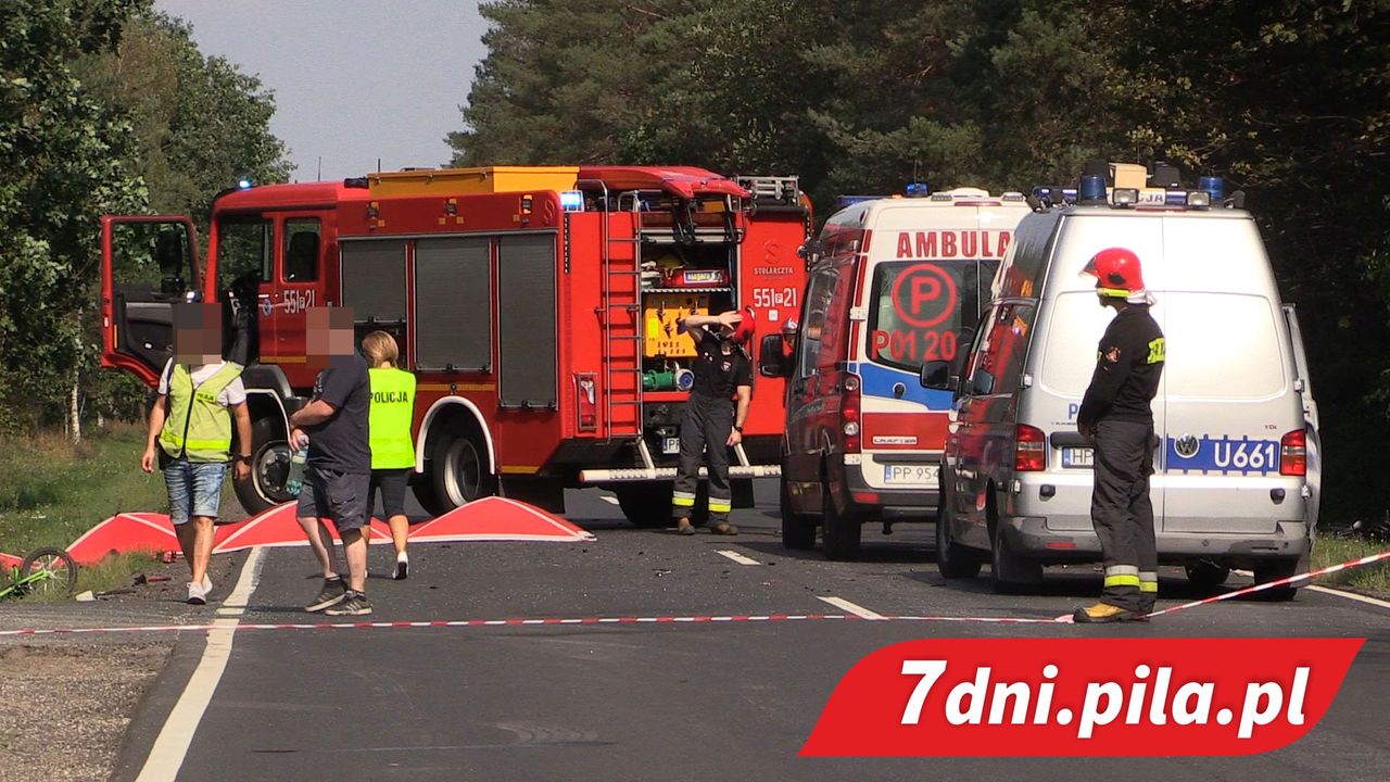 Śmiertelny wypadek na drodze Piła – Dobrzyca