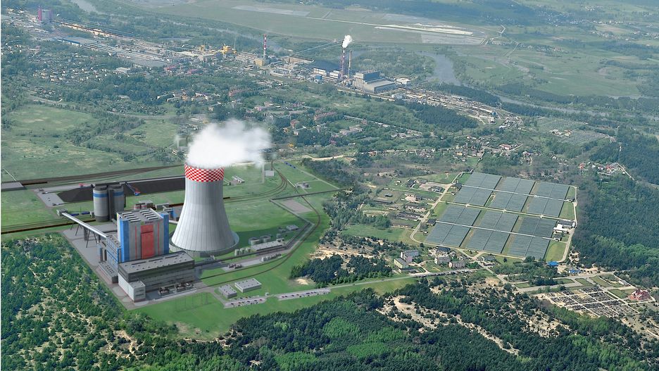 Wizualizacja Elektrowni w Ostrołęce
