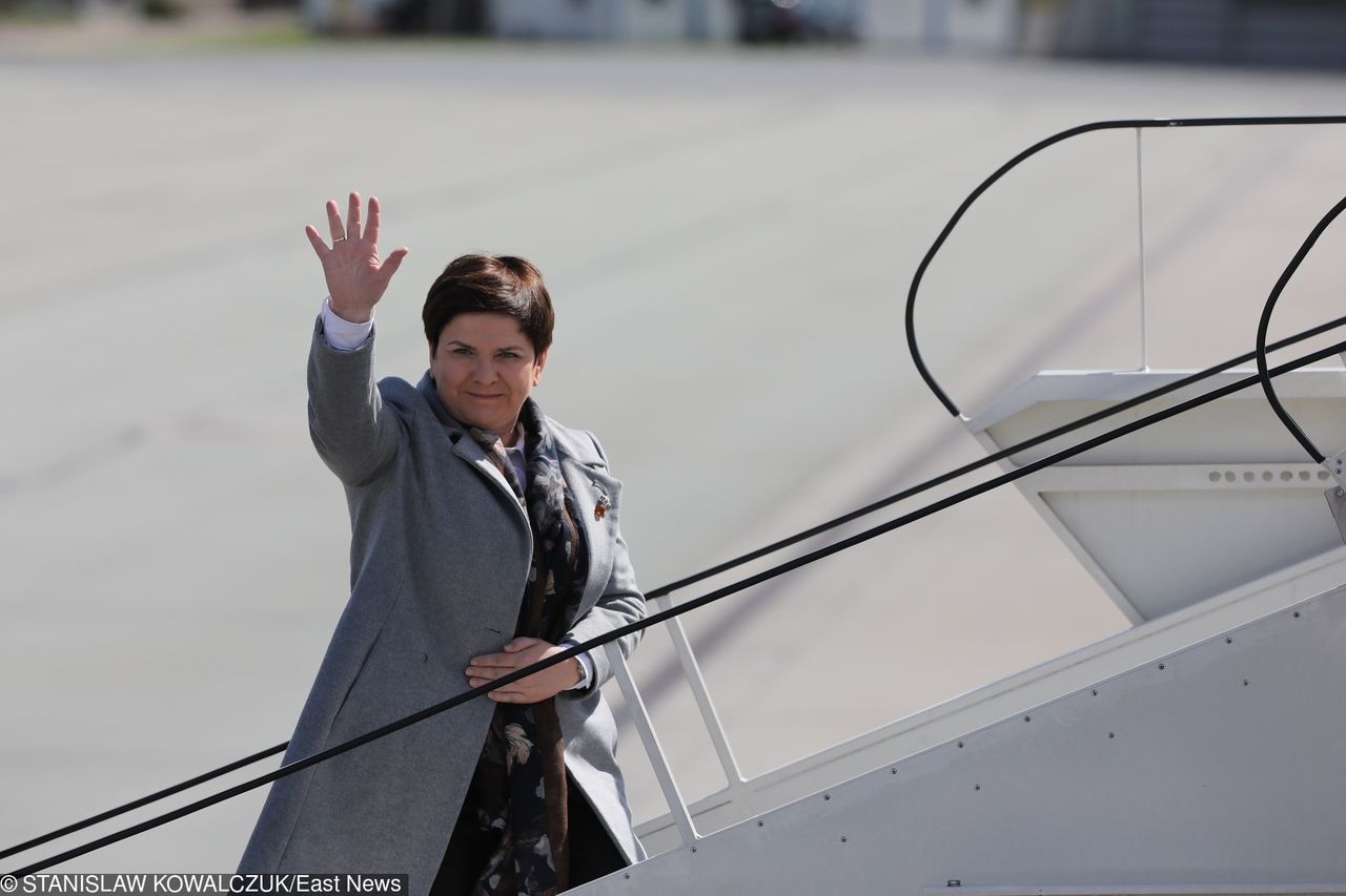 Beata Szydło jak Morawiecki. Rządowym samolotem na miesięcznice