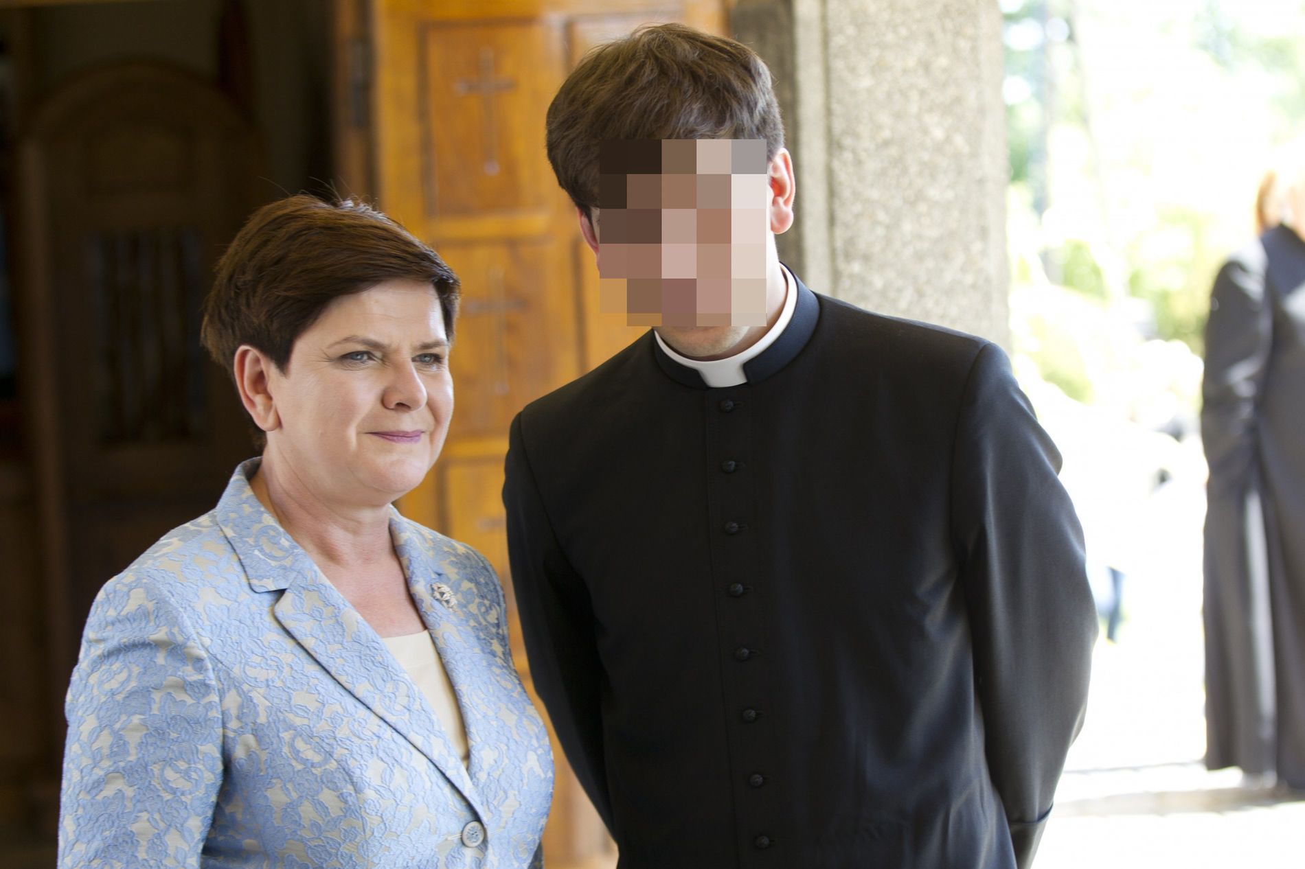Tymoteusz Szydło z mamą Beatą