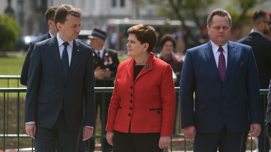 Mariusz Błaszczak, Beata Szydło i Jarosław Zieliński