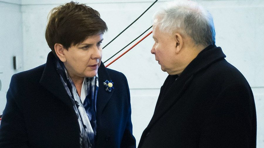 Premier Beata Szydło i Jarosław Kaczyński