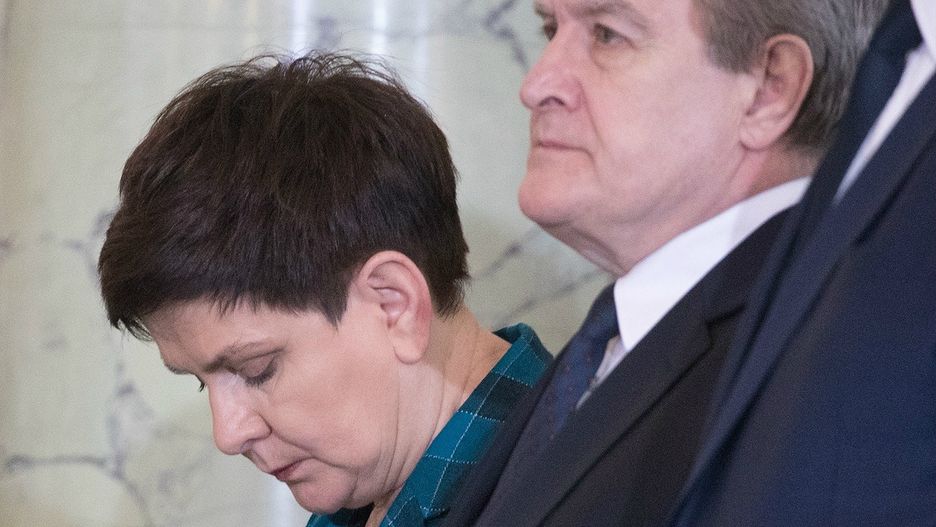 Beata Szydło podczas rekonstrukcji rządu