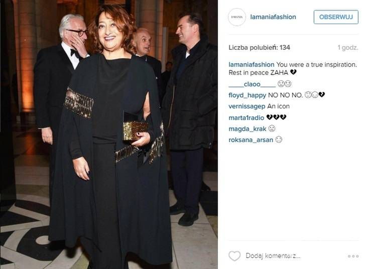 Zaha Hadid nie żyje