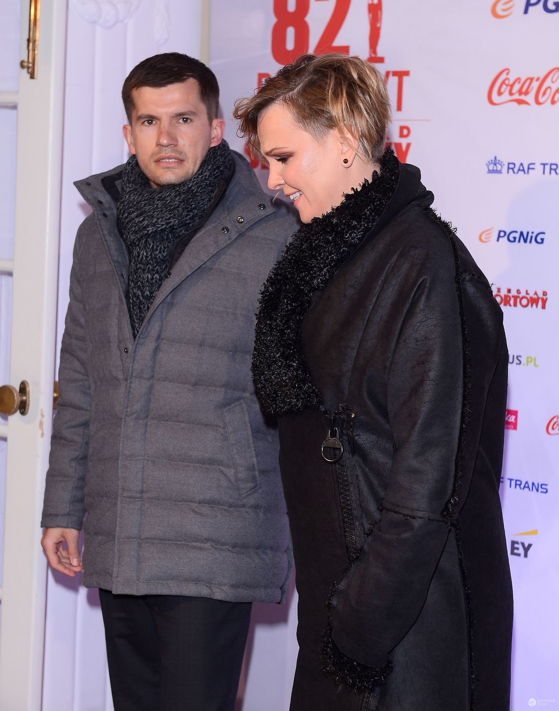 Otylia Jędrzejczak z partnerem