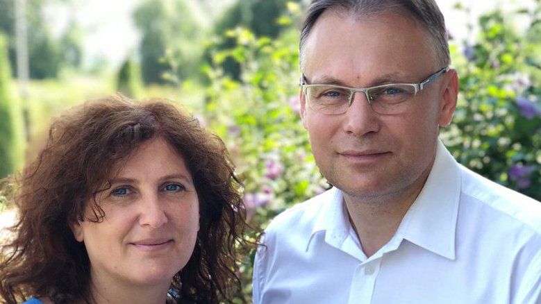 Iwona Mularczyk z mężem Arkadiuszem Mularczykiem
