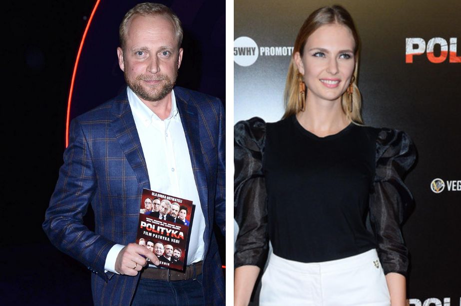 Karolina Szymczak i Piotr Adamczyk na premierze "Polityki". Nie pozowali razem