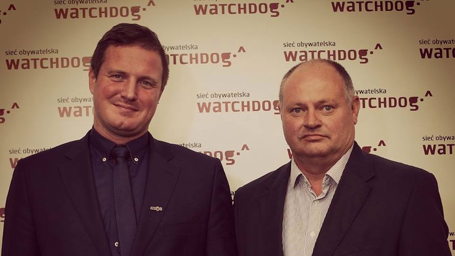 Szymon Osowski, prezes Watchdog Polska (po lewej)