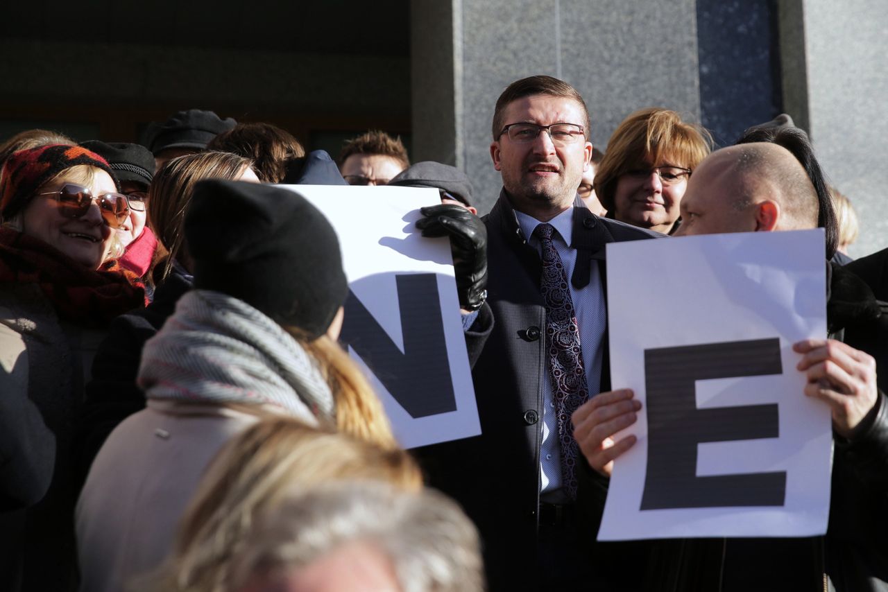 Zebranie sędziów w Olsztynie. Maciej Nawacki podarł apel ws. sędziego Pawła Juszczyszyna