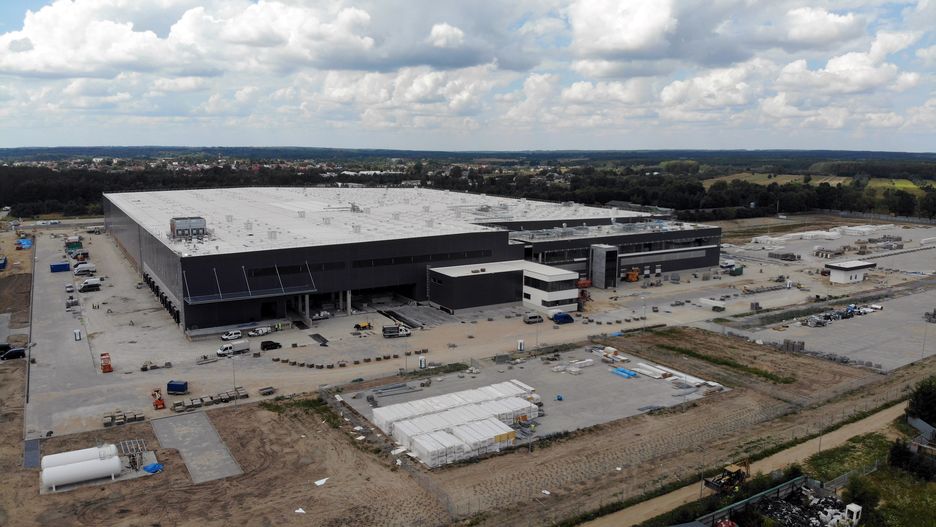 Nowe centrum Lidla w Kałuszynie w budowie.