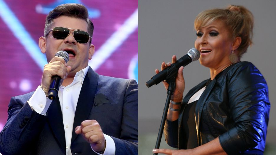 Zenon Martyniuk i Katarzyna Skrzynecka