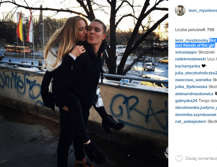 Leon Myszkowski pokazał zdjęcie z piękną blondynką
